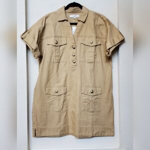 LOFT Military Style Utility Dress.  Size Large